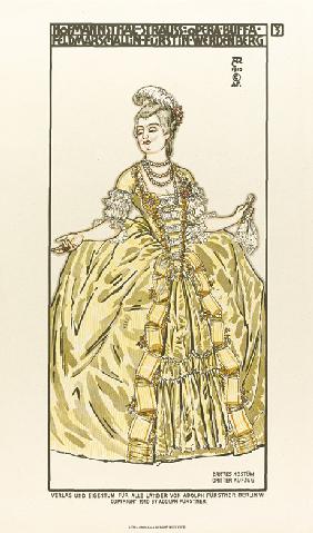 Costume Design for the opera "Der Rosenkavalier (The Knight of the Rose)" by Richard Strauss
