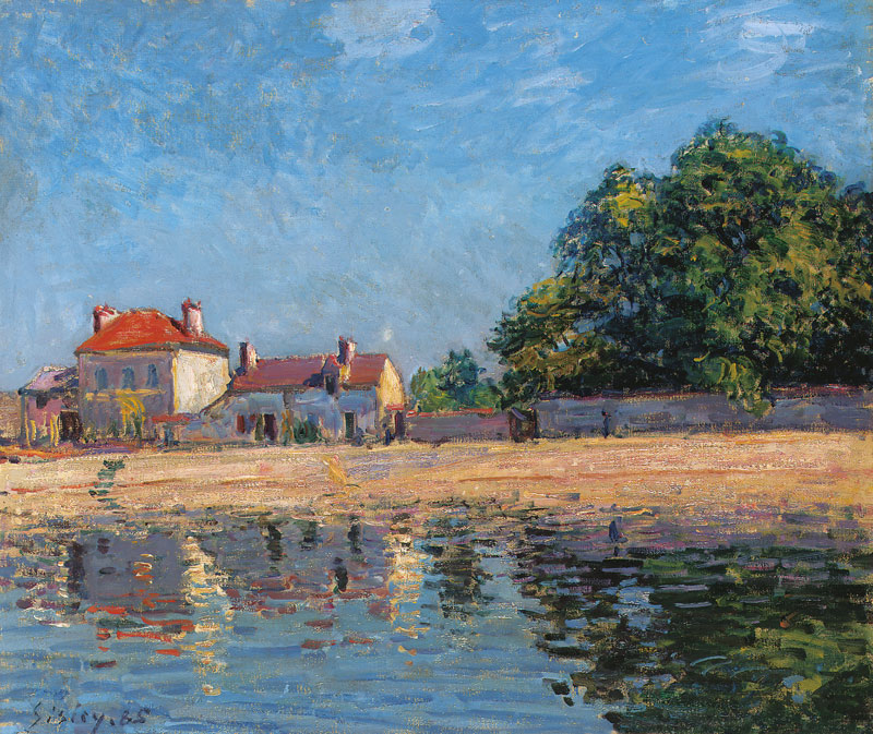 Am Ufer des Loing, Saint-Mammes de Alfred Sisley