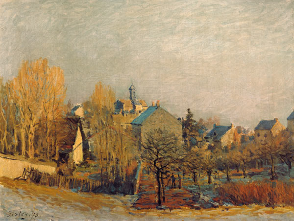 A.Sisley / Frost in Louveciennes / 1873 de Alfred Sisley