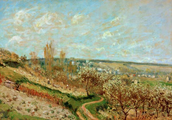 A.Sisley, Frühling in St.Germain-en-Laye de Alfred Sisley