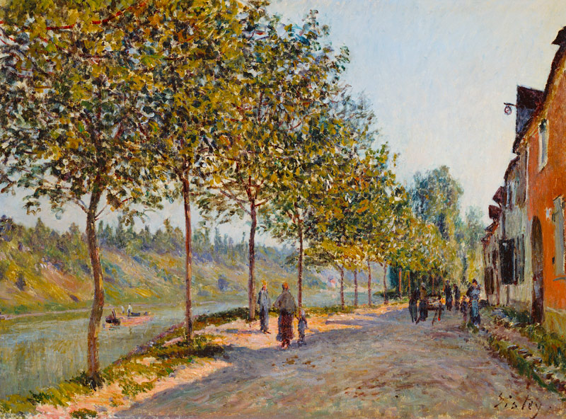 June Morning in Saint-Mammès de Alfred Sisley