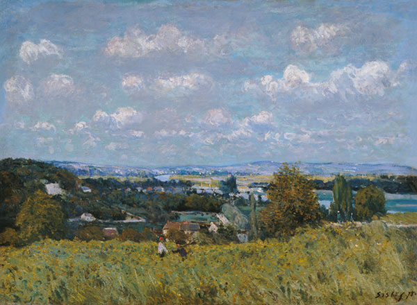 La Combe de La his at Saint Cloud. de Alfred Sisley