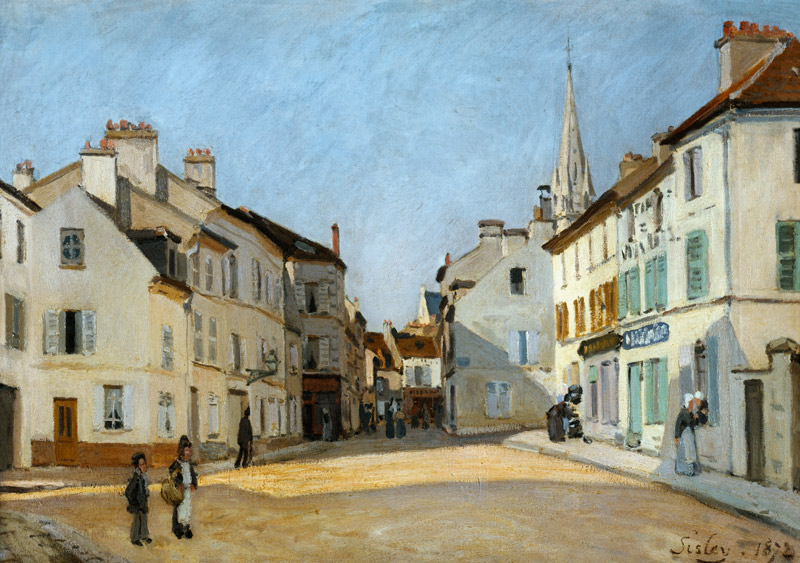 Rue de la Chaussee at Argenteuil de Alfred Sisley