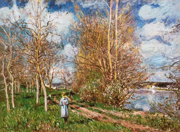 Alfred Sisley, The little Meadow  1880 de Alfred Sisley