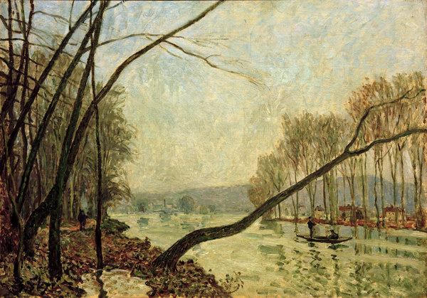 A.Sisley, Seine-Ufer im Herbst de Alfred Sisley