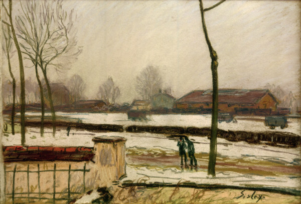 A.Sisley, Winterlandschaft de Alfred Sisley