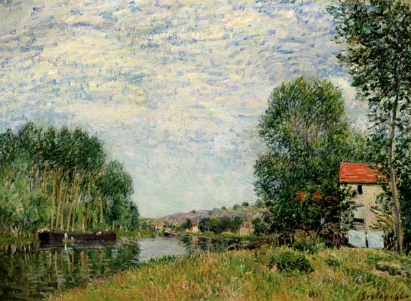 The Banks of the Loing at Moret de Alfred Sisley
