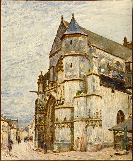 Church at Moret after the Rain de Alfred Sisley