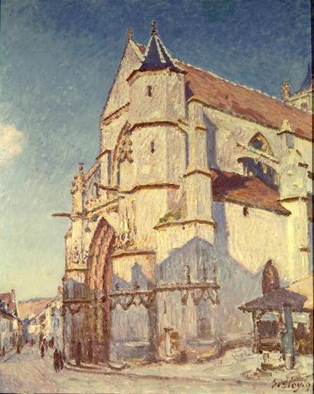 The Church at Moret de Alfred Sisley