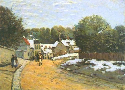 Primera nevada en Louveciennes de Alfred Sisley