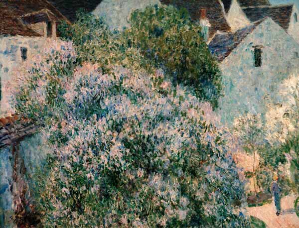 A.Sisley, Der Flieder in meinem Garten de Alfred Sisley