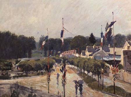 Fourteenth of July at Marly-le-Roi de Alfred Sisley