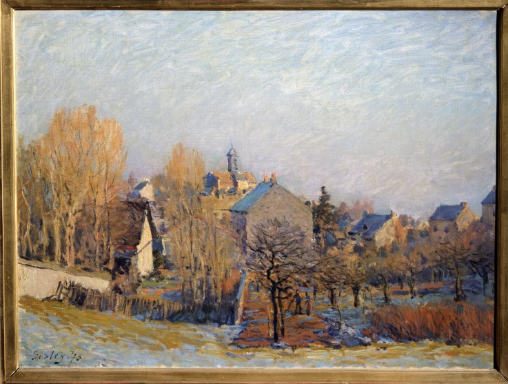 Frost in Louveciennes de Alfred Sisley