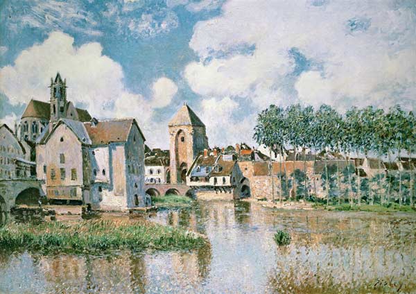Moret-sur-Loing, the Porte de Bourgogne de Alfred Sisley