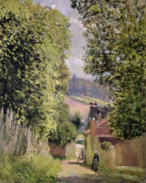 A Road in Louveciennes de Alfred Sisley