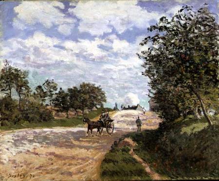 The Road from Mantes to Choisy le Roi de Alfred Sisley