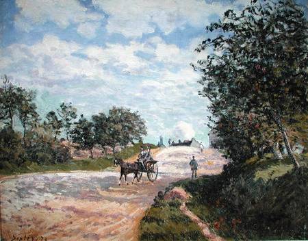 The Road to Nantes at Choisy le Roy de Alfred Sisley