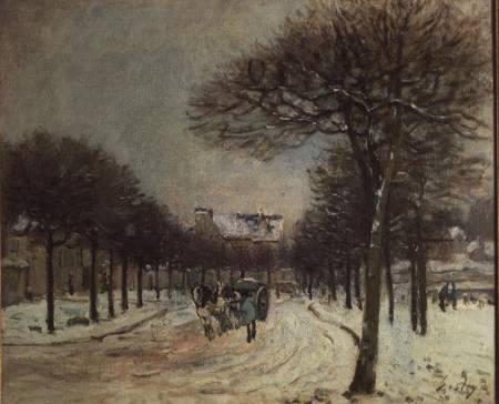 The Road to Saint-Germain at Marly de Alfred Sisley