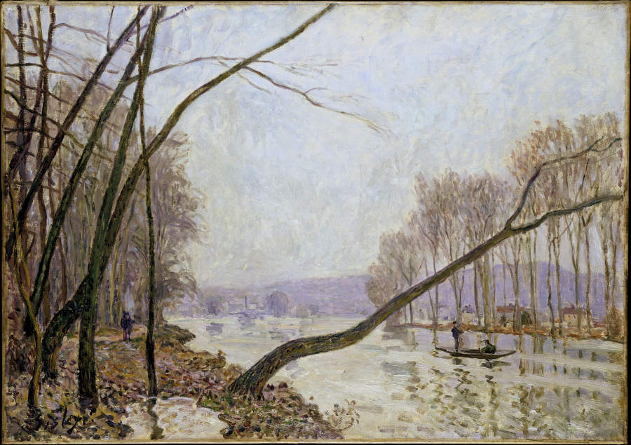 Bank of the Seine in Autumn de Alfred Sisley