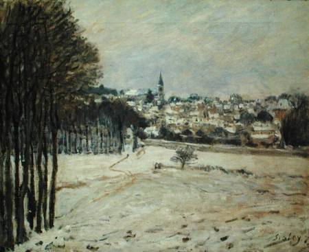 The Snow at Marly-le-Roi de Alfred Sisley
