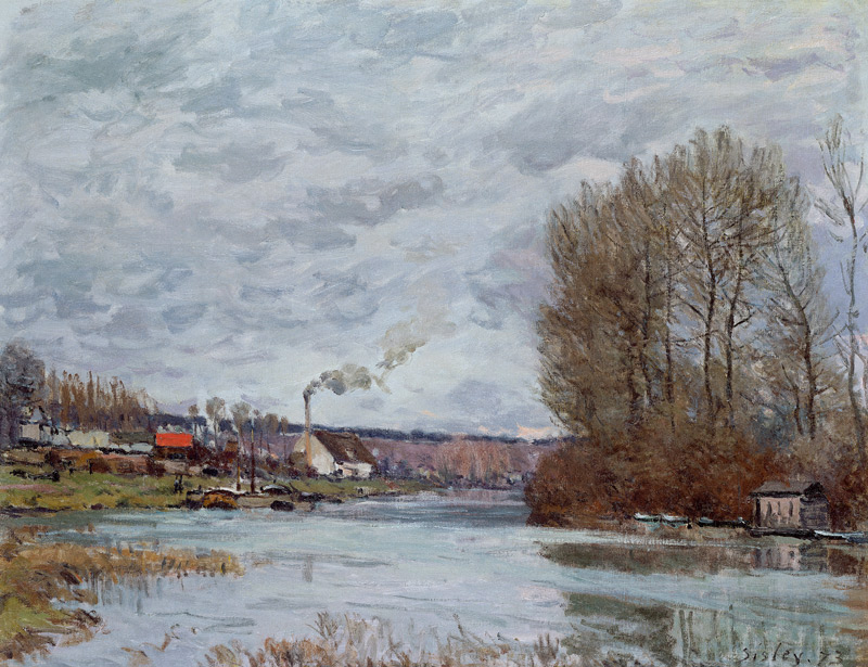 The Seine at Port Marly de Alfred Sisley