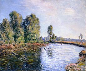 On the Bank of the River Loing de Alfred Sisley