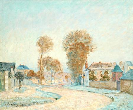 The First White Frost de Alfred Sisley