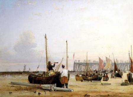 Yarmouth Jetty, Isle of Wight de Alfred Stannard