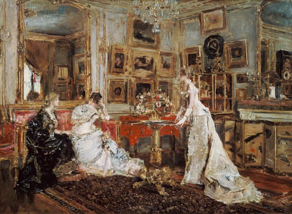 Das Schreibzimmer des Malers”, 1880. de Alfred Stevens