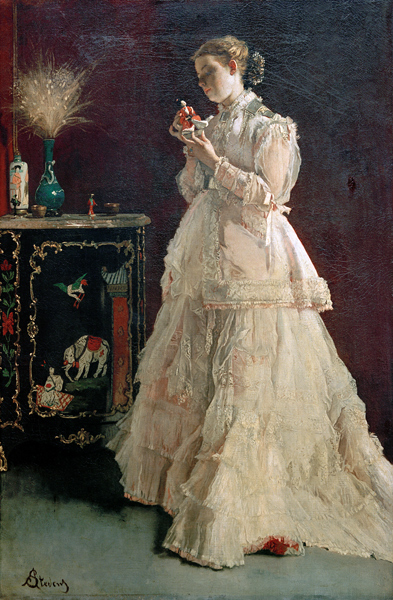 Lady in Pink de Alfred Stevens