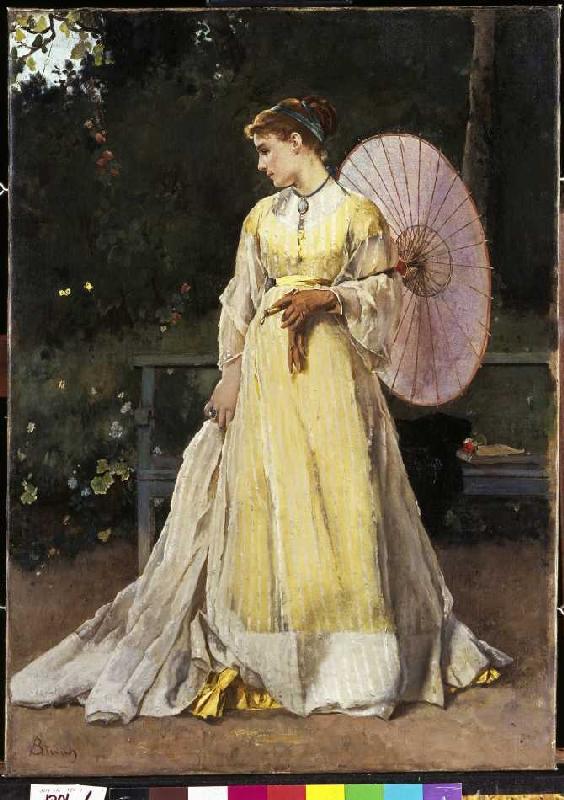 In the country (lady with parasol) de Alfred Stevens