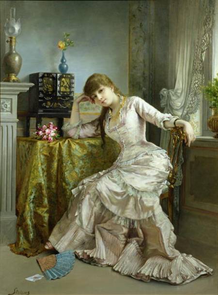 Portrait of a Young Woman de Alfred Stevens