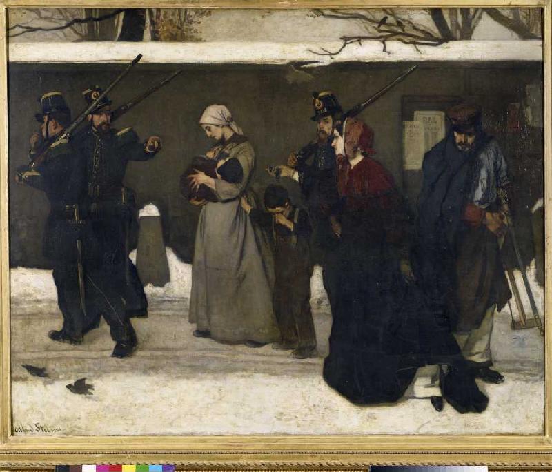 The arrest of the tramps de Alfred Stevens