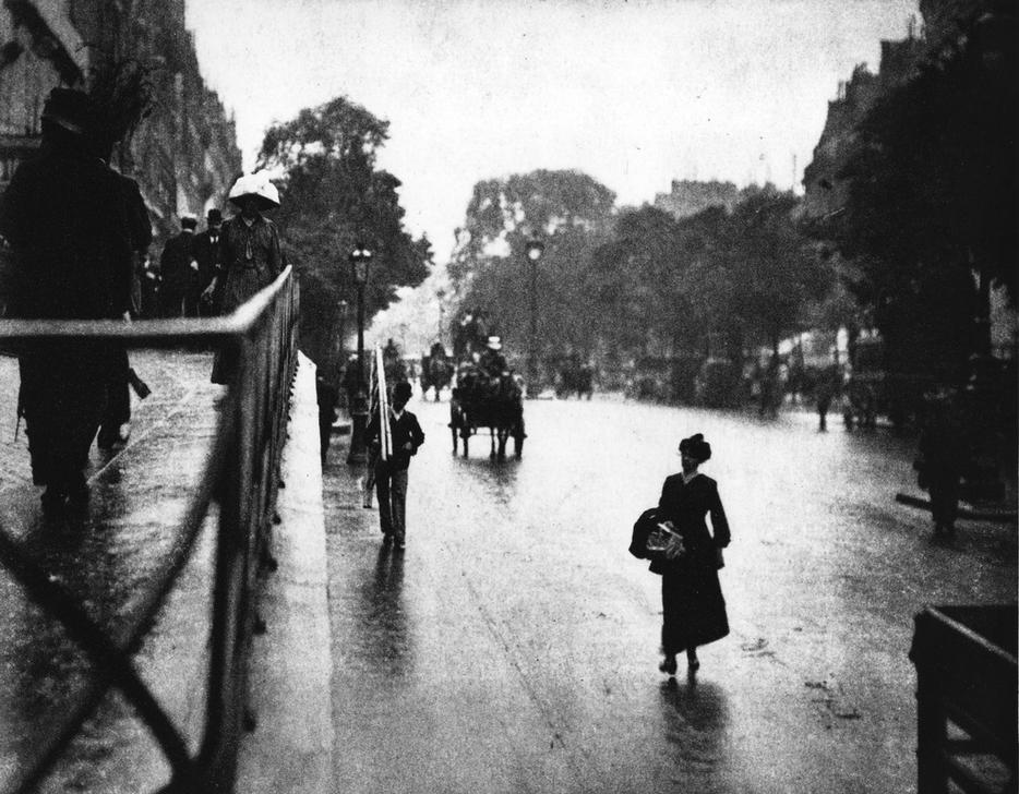 Paris Straßenszene mit Fußgängern de Alfred Stieglitz