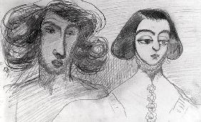 Self Portrait with George Sand (1804-76)