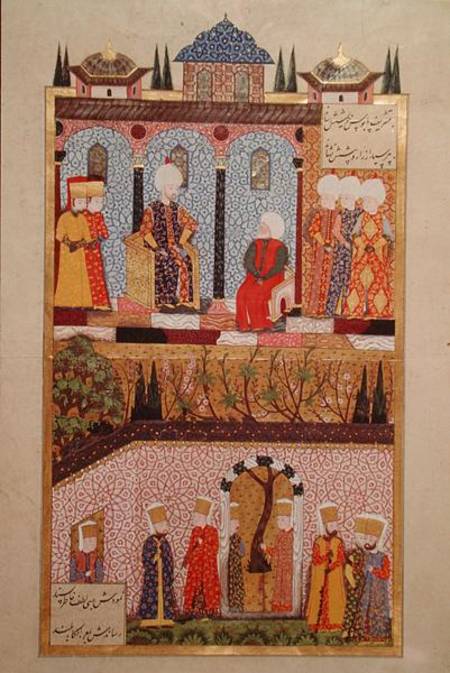 The presentation of gifts to Suleyman I (1495-1566) on the occasion of the circumcision of his sons de Ali Amir Ali Amir Beg