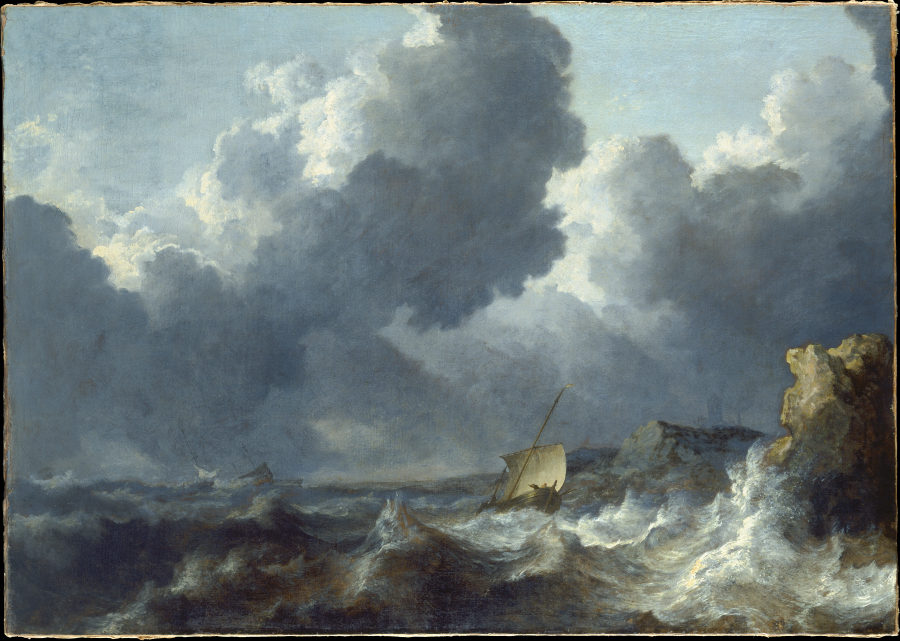 Stormy Sea de Allaert van Everdingen