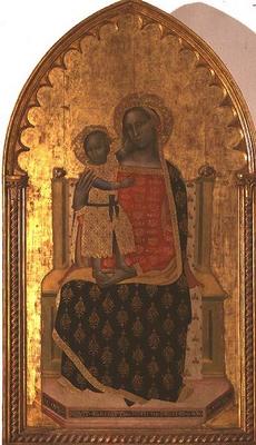 Madonna and Child Enthroned, 1372 (tempera on panel) de Allegretto Nuzi