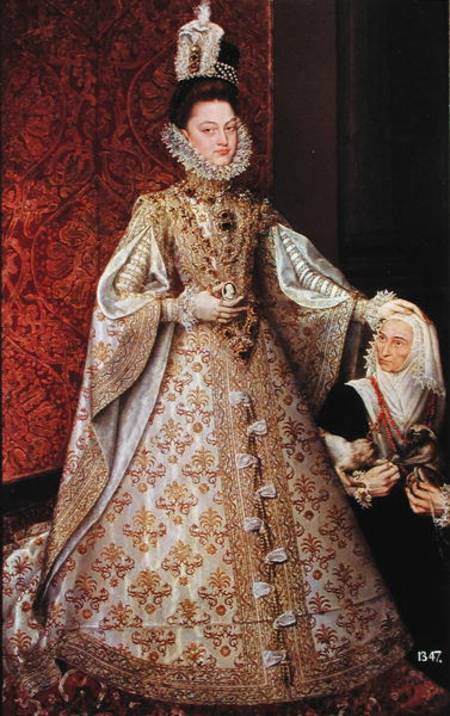 The Infanta Isabel Clara Eugenia (1566-1633) with the Dwarf, Magdalena Ruiz de Alonso Sánchez-Coello