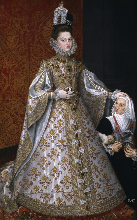 The Infanta Isabel Clara Eugenia (1566-1633) with the Dwarf, Magdalena Ruiz de Alonso Sanchez Coello