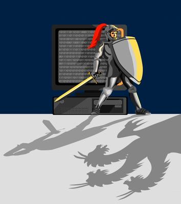 Knight protecting your computer de Aloysius Patrimonio
