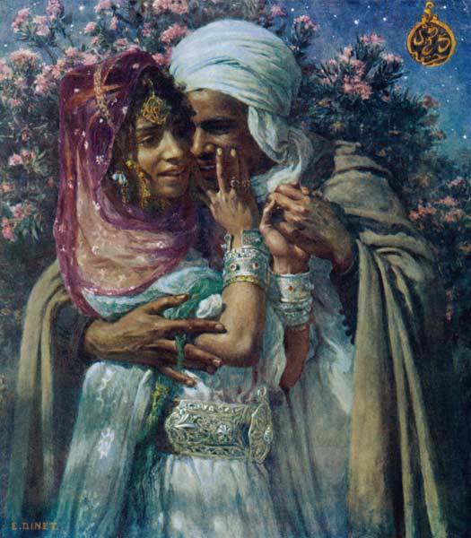 Arabische Liebesnacht de Alphonse Etienne Dinet