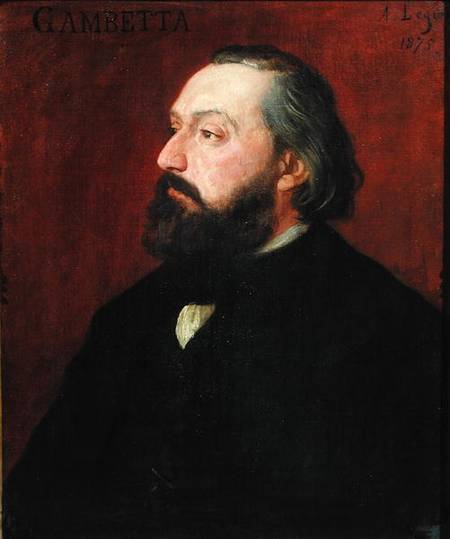 Leon Gambetta (1838-82) de Alphonse Legros