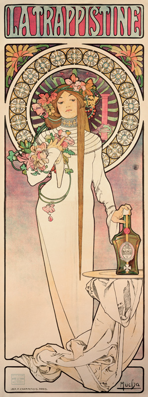 Poster of La Trappistine de Alphonse Mucha