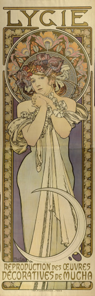 Lygie - Reproduction des oeuvres decoratives de Mucha (Lygie - Wiedergabe der dekorativen Werke von  de Alphonse Mucha