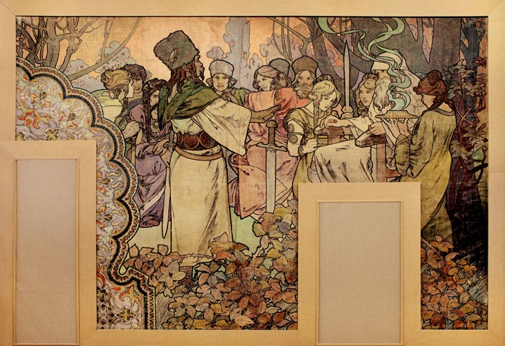 Wall painting for the Exposition Universelle of 1900 de Alphonse Mucha