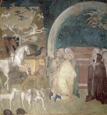 Leaving the Ark, 1356-67 (fresco) de also Manfredi de Battilori Bartolo di Fredi