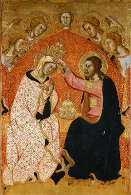 The Coronation of the Virgin (tempera on panel) de also Manfredi de Battilori Bartolo di Fredi