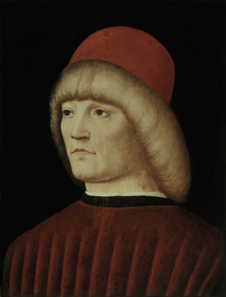 Vivarini / Young Man / Portrait / 1480 de Alvise Vivarini