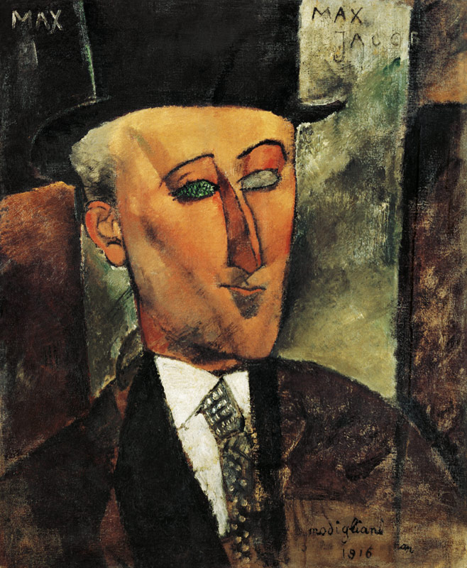 Portrait Max Jacob. de Amadeo Modigliani